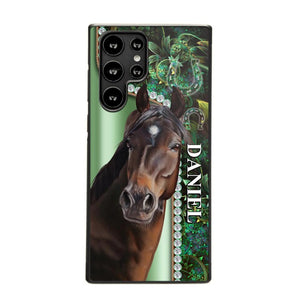 Personalized Horse Lover Sparkling Phone Case Printed 22AUG-HY24