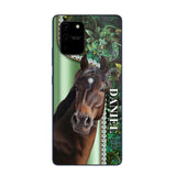 Personalized Horse Lover Sparkling Phone Case Printed 22AUG-HY24