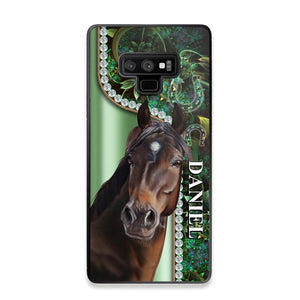 Personalized Horse Lover Sparkling Phone Case Printed 22AUG-HY24