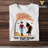 Personalized It's The Most Wonderful Time Of The Year Fall Y'all Horse Lovers Tshirt Printed QTVQ2508