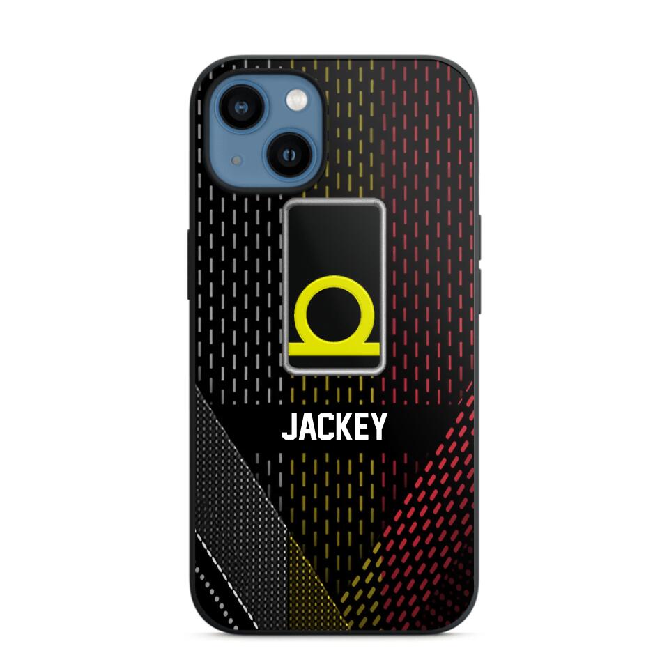 Personalized Belgium Veteran/ Solider Rank Phonecase 3D Printed QTVQ2508