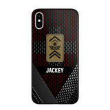 Personalized Swiss Veteran/ Solider Rank Phonecase 3D Printed QTVQ2508