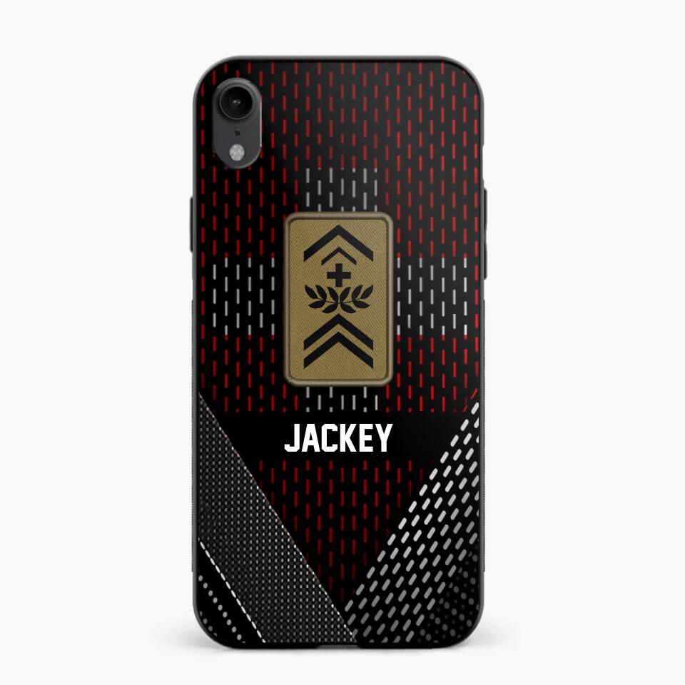 Personalized Swiss Veteran/ Solider Rank Phonecase 3D Printed QTVQ2508