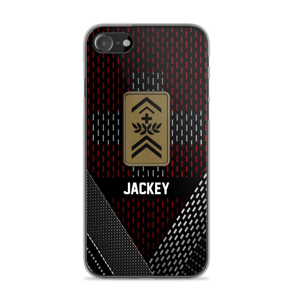 Personalized Swiss Veteran/ Solider Rank Phonecase 3D Printed QTVQ2508