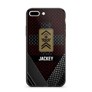 Personalized Swiss Veteran/ Solider Rank Phonecase 3D Printed QTVQ2508