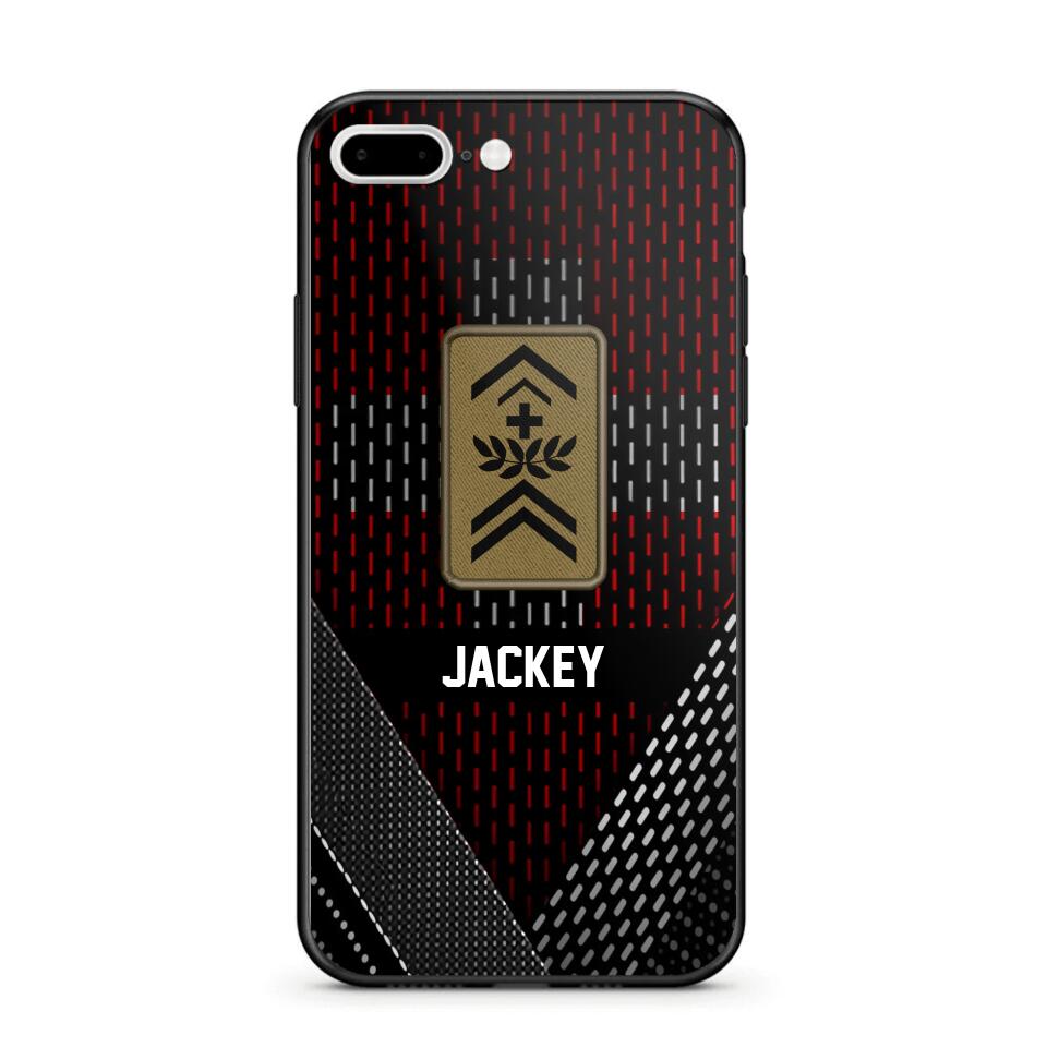 Personalized Swiss Veteran/ Solider Rank Phonecase 3D Printed QTVQ2508