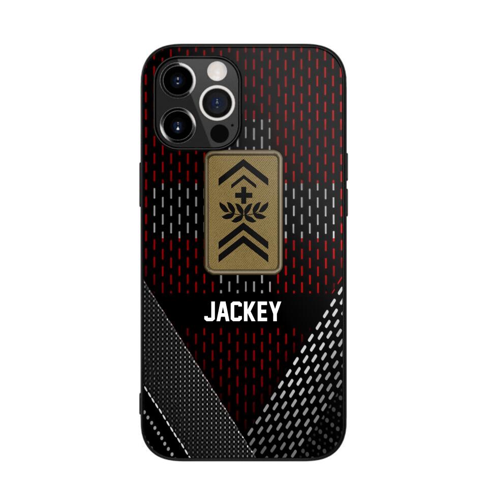 Personalized Swiss Veteran/ Solider Rank Phonecase 3D Printed QTVQ2508