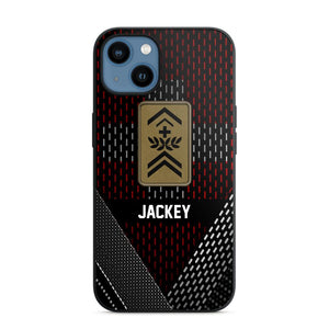 Personalized Swiss Veteran/ Solider Rank Phonecase 3D Printed QTVQ2508