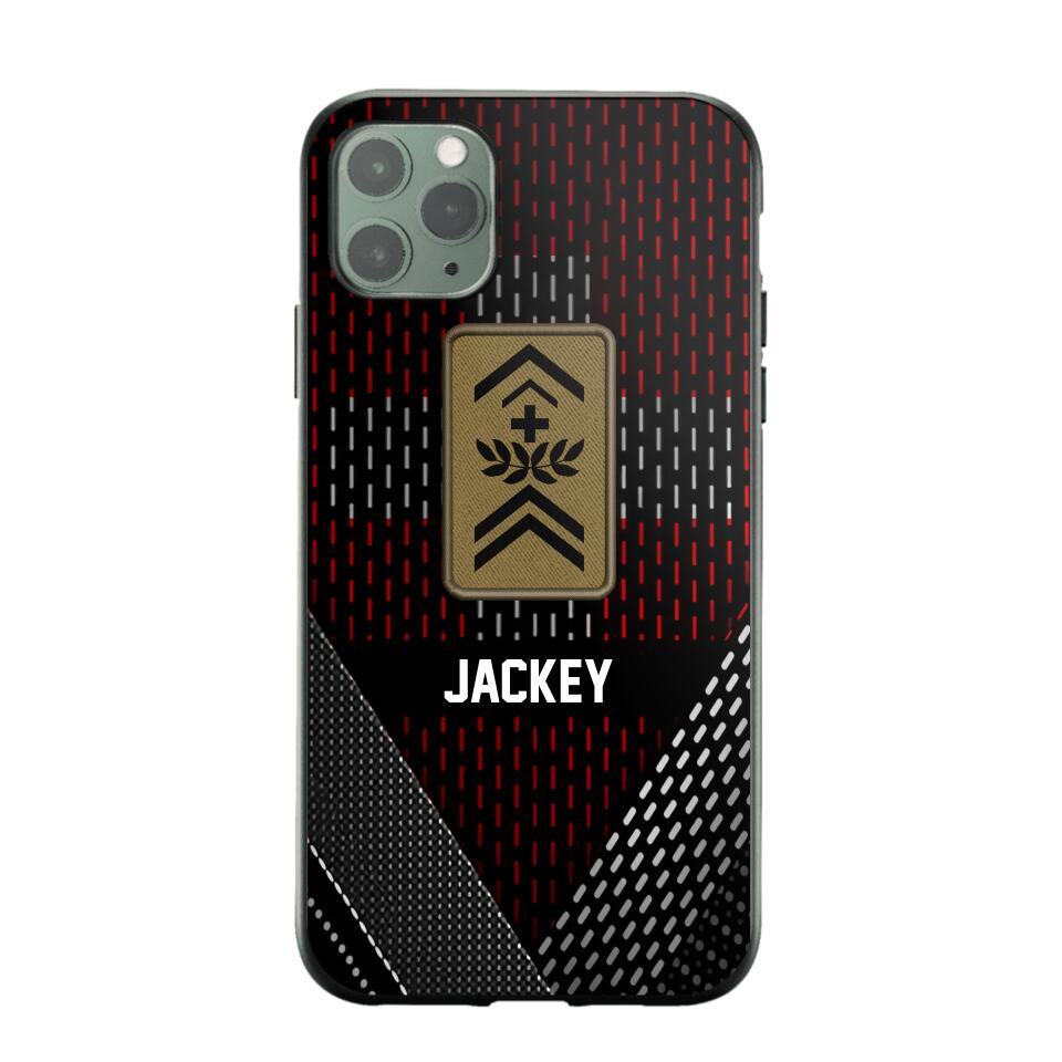 Personalized Swiss Veteran/ Solider Rank Phonecase 3D Printed QTVQ2508