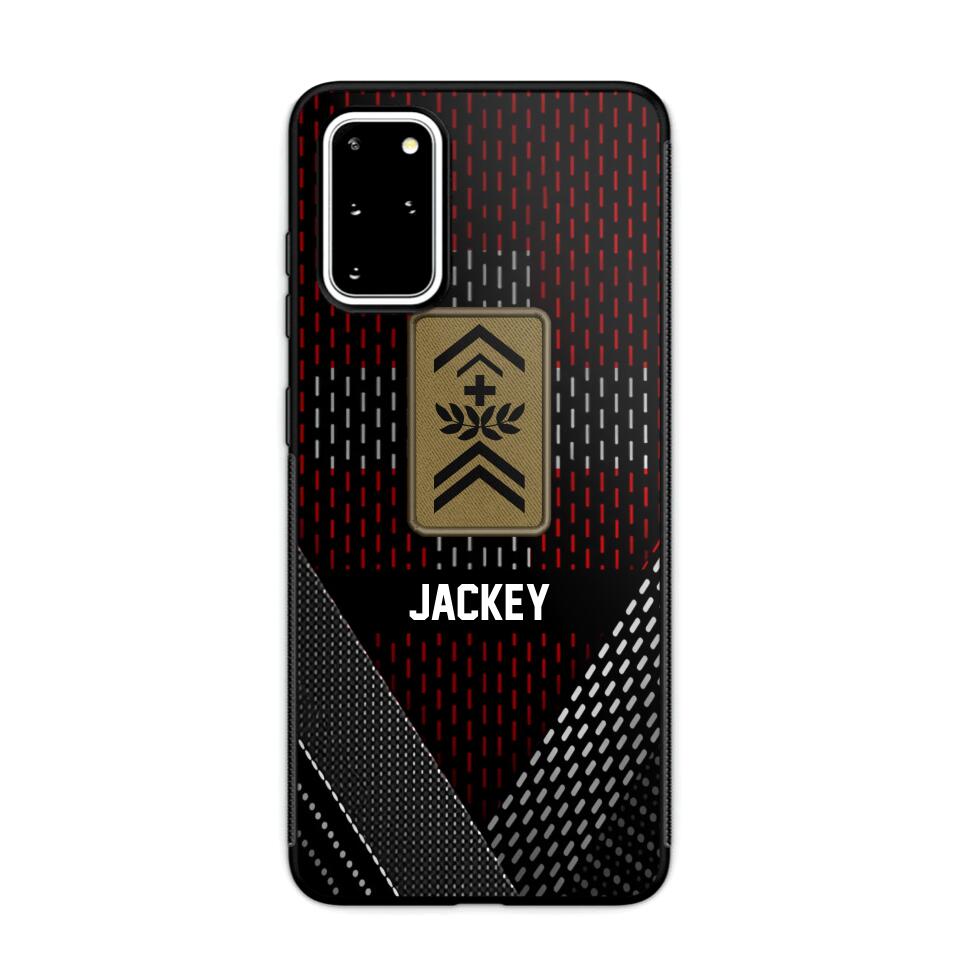 Personalized Swiss Veteran/ Solider Rank Phonecase 3D Printed QTVQ2508