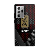 Personalized Swiss Veteran/ Solider Rank Phonecase 3D Printed QTVQ2508