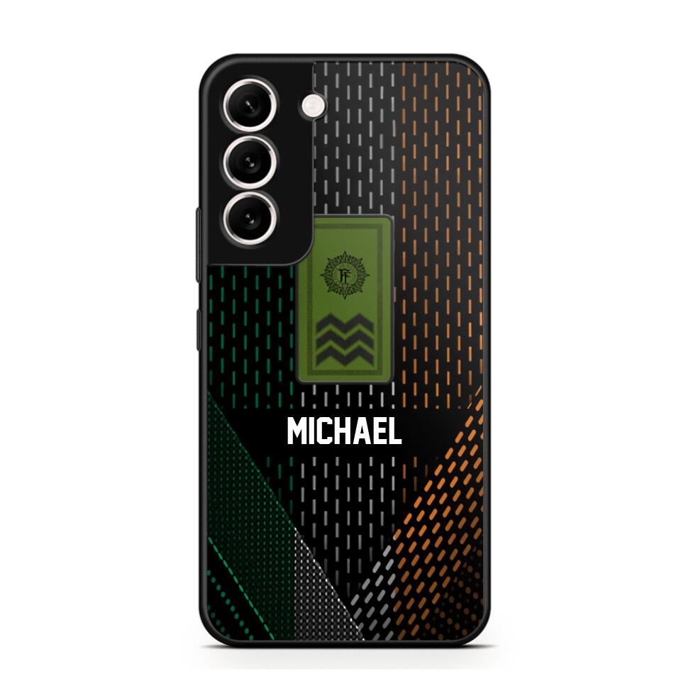 Personalized Irish Veteran/ Solider Rank Phonecase 3D Printed QTVQ2508