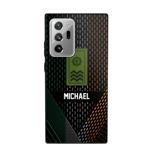 Personalized Irish Veteran/ Solider Rank Phonecase 3D Printed QTVQ2508