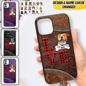 Personalized Love Dog Phonecase 3D Printed NQVQ2408