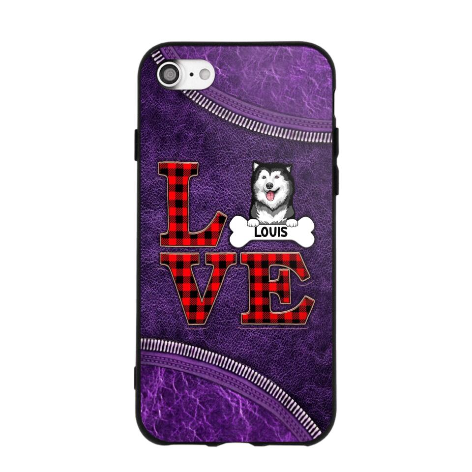 Personalized Love Dog Phonecase 3D Printed NQVQ2408