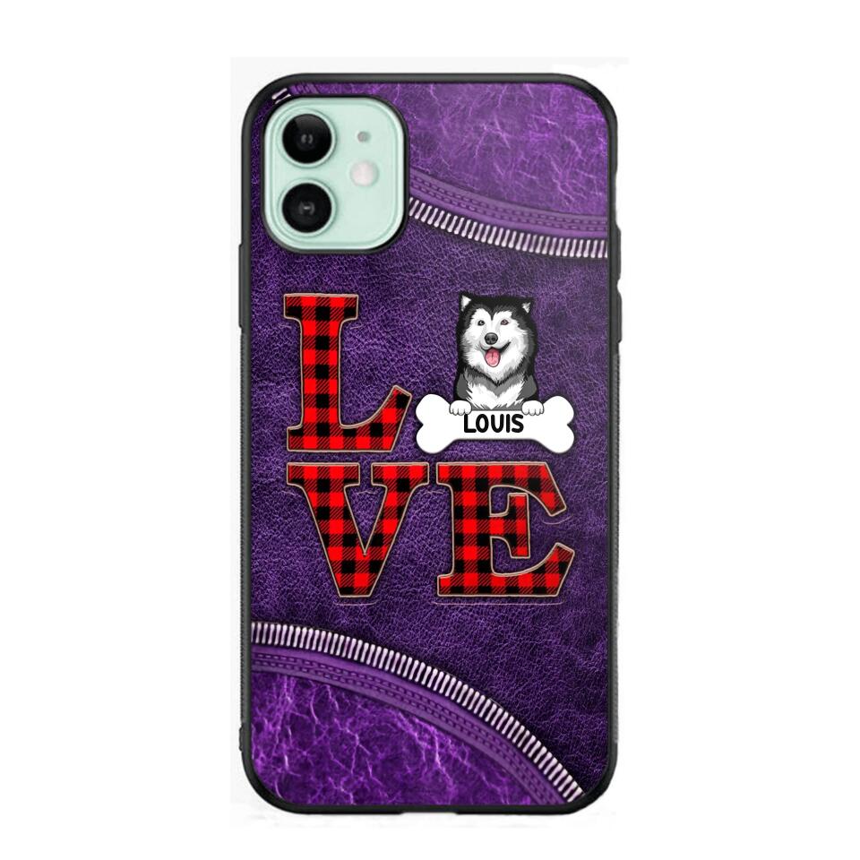 Personalized Love Dog Phonecase 3D Printed NQVQ2408