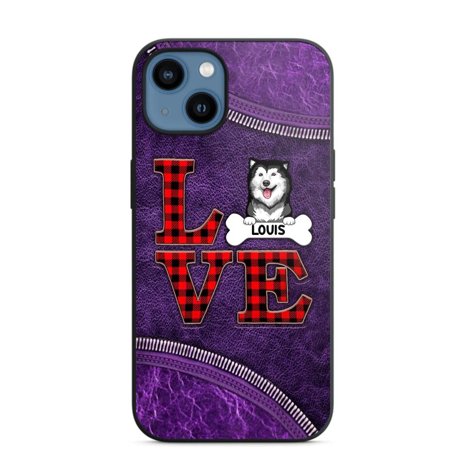 Personalized Love Dog Phonecase 3D Printed NQVQ2408