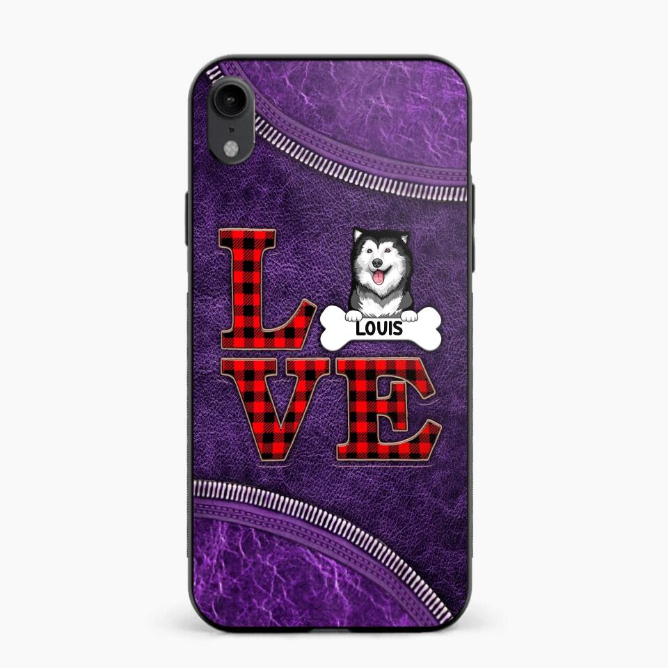 Personalized Love Dog Phonecase 3D Printed NQVQ2408