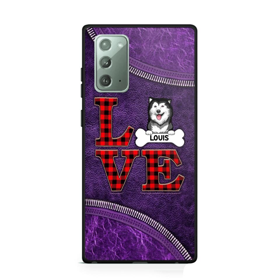 Personalized Love Dog Phonecase 3D Printed NQVQ2408