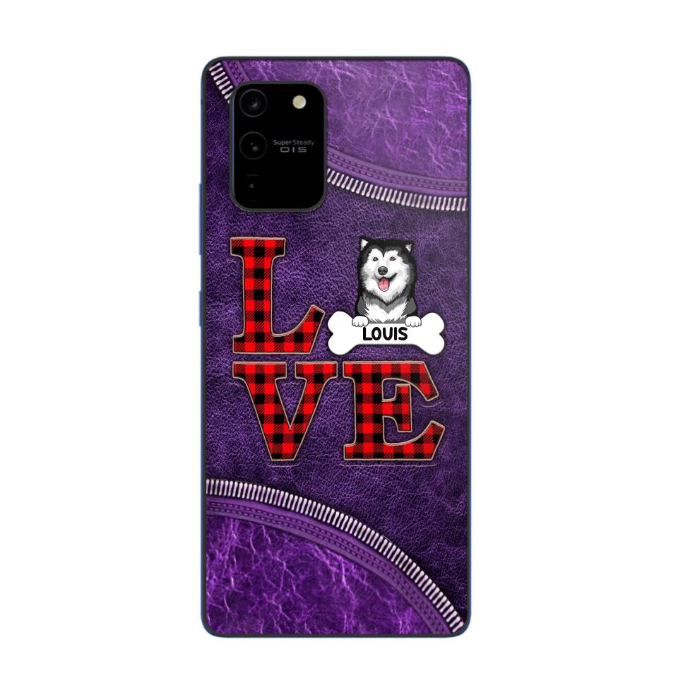 Personalized Love Dog Phonecase 3D Printed NQVQ2408