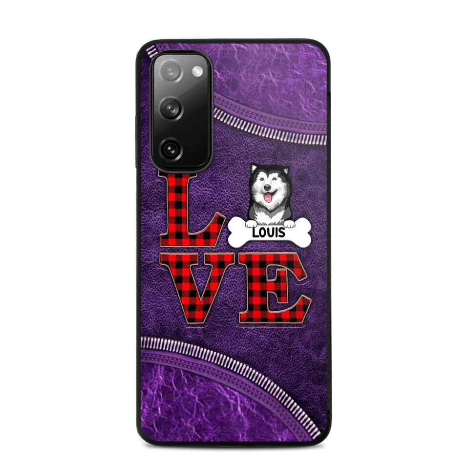 Personalized Love Dog Phonecase 3D Printed NQVQ2408