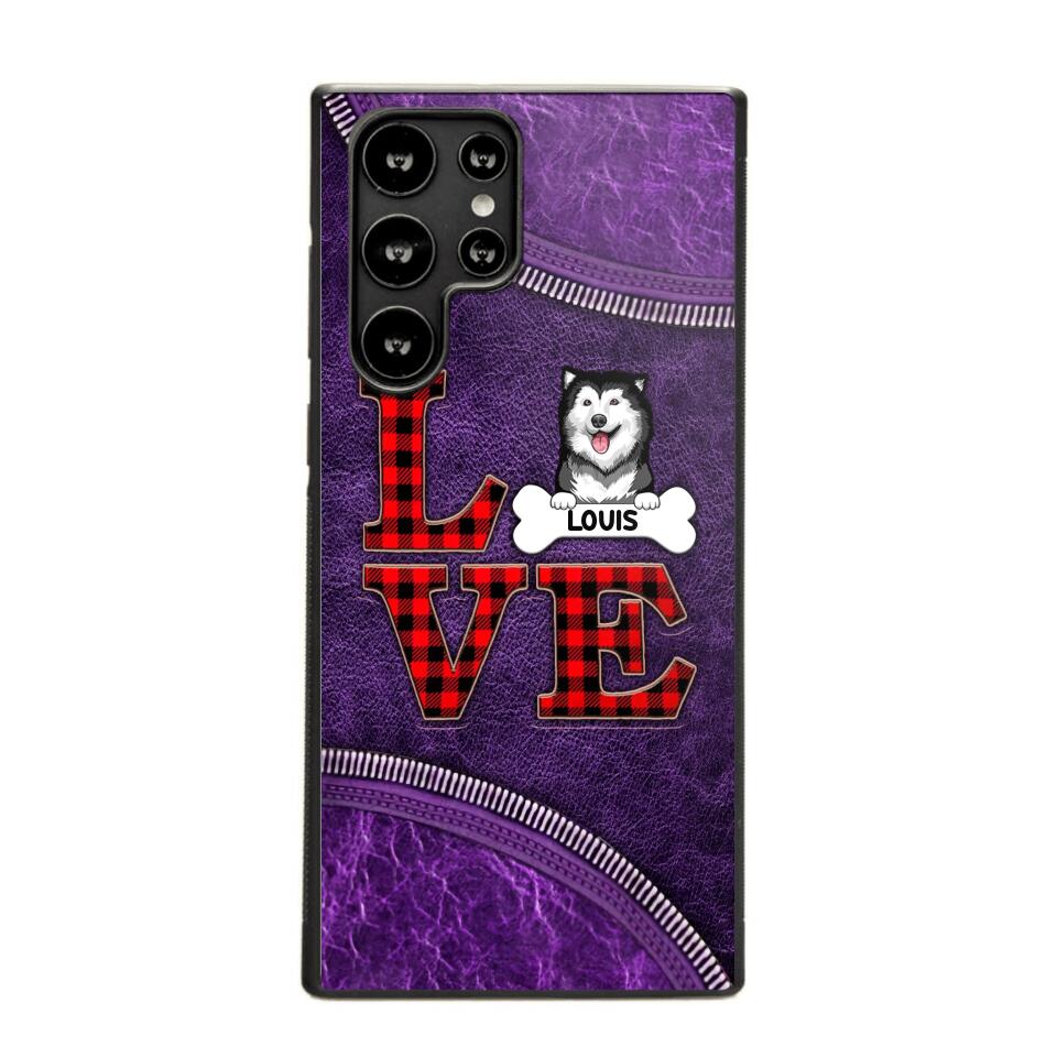 Personalized Love Dog Phonecase 3D Printed NQVQ2408