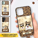 Personalized Dog Lover Leopard Phone Case Printed 22AUG-DT25