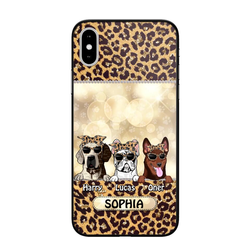 Personalized Dog Lover Leopard Phone Case Printed 22AUG-DT25