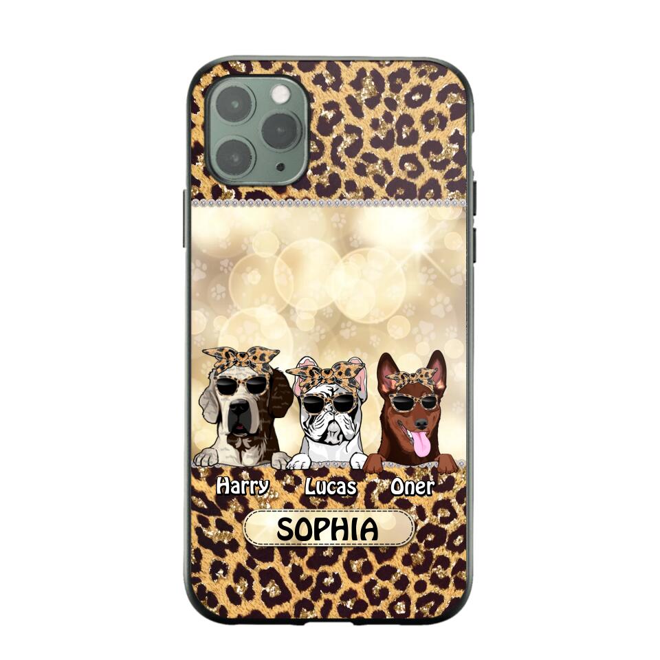 Personalized Dog Lover Leopard Phone Case Printed 22AUG-DT25