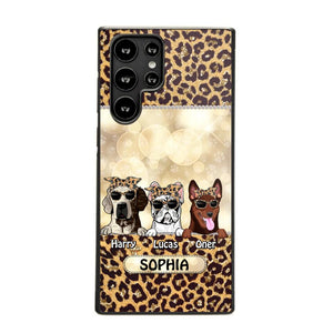 Personalized Dog Lover Leopard Phone Case Printed 22AUG-DT25