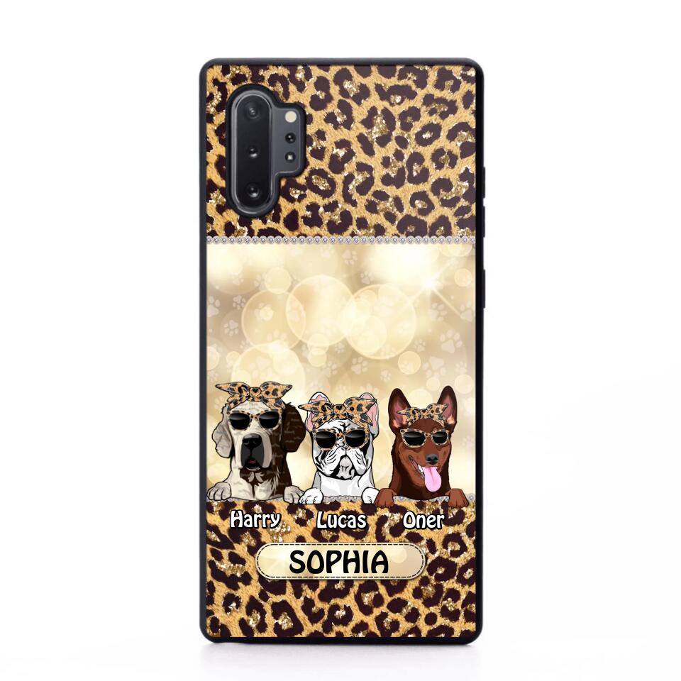 Personalized Dog Lover Leopard Phone Case Printed 22AUG-DT25