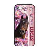 Personalized Horse Lover Sparkling Phone Case Printed 22AUG-MA24