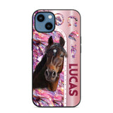 Personalized Horse Lover Sparkling Phone Case Printed 22AUG-MA24