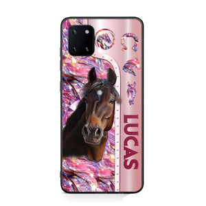 Personalized Horse Lover Sparkling Phone Case Printed 22AUG-MA24