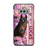 Personalized Horse Lover Sparkling Phone Case Printed 22AUG-MA24