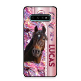 Personalized Horse Lover Sparkling Phone Case Printed 22AUG-MA24