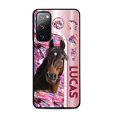 Personalized Horse Lover Sparkling Phone Case Printed 22AUG-MA24