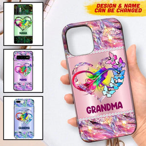 Personalized Grandma & Kid Sparkling  Phonecase 3D Printed NQMA2408