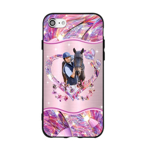 Personalized Horse Lover Sparkling Phone Case Printed 22AUG-HQ25