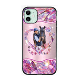 Personalized Horse Lover Sparkling Phone Case Printed 22AUG-HQ25