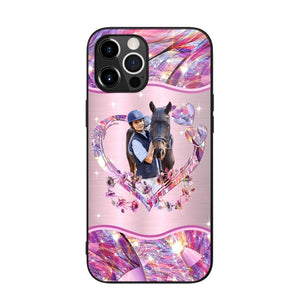 Personalized Horse Lover Sparkling Phone Case Printed 22AUG-HQ25