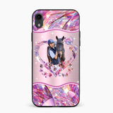 Personalized Horse Lover Sparkling Phone Case Printed 22AUG-HQ25