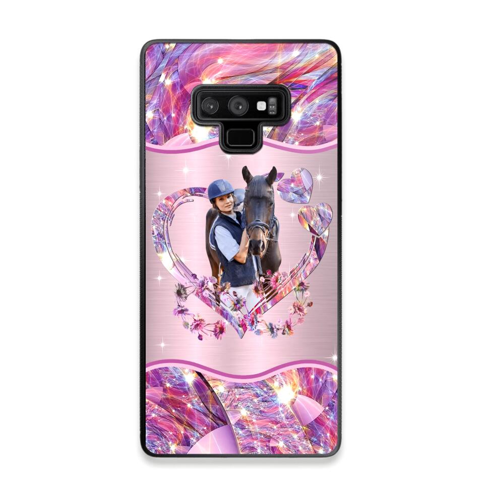 Personalized Horse Lover Sparkling Phone Case Printed 22AUG-HQ25