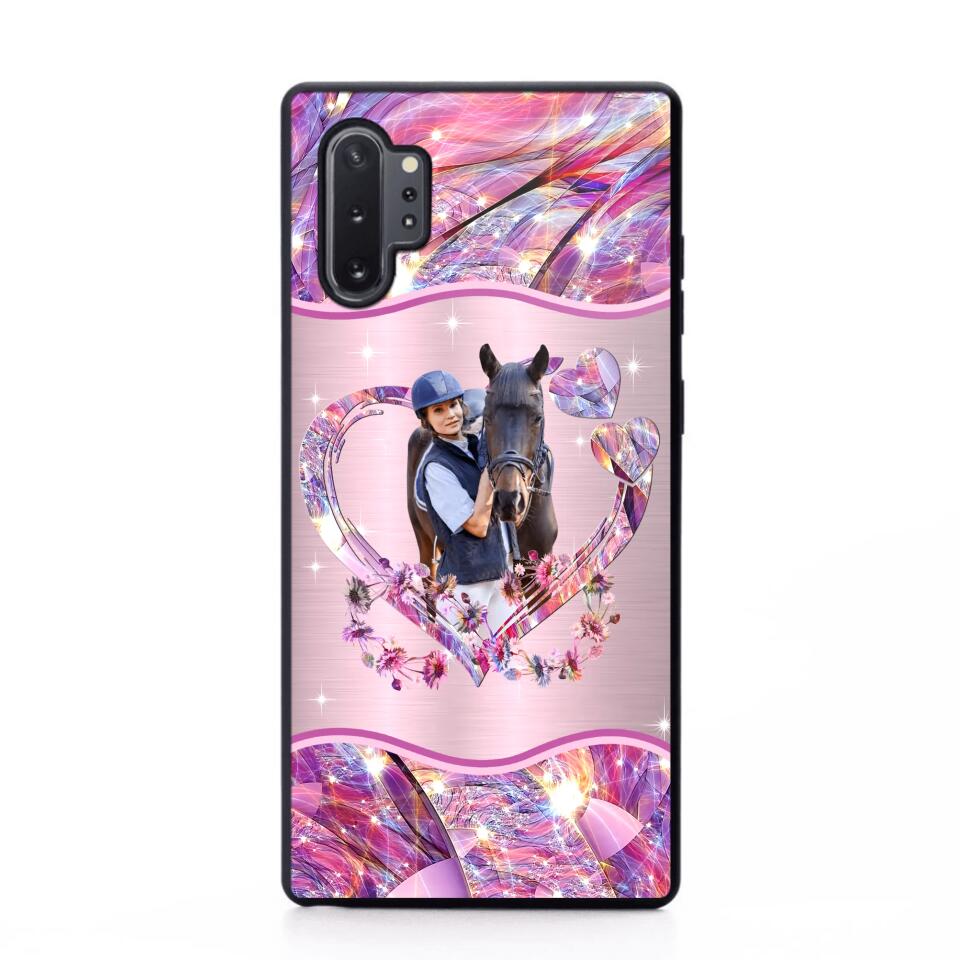 Personalized Horse Lover Sparkling Phone Case Printed 22AUG-HQ25