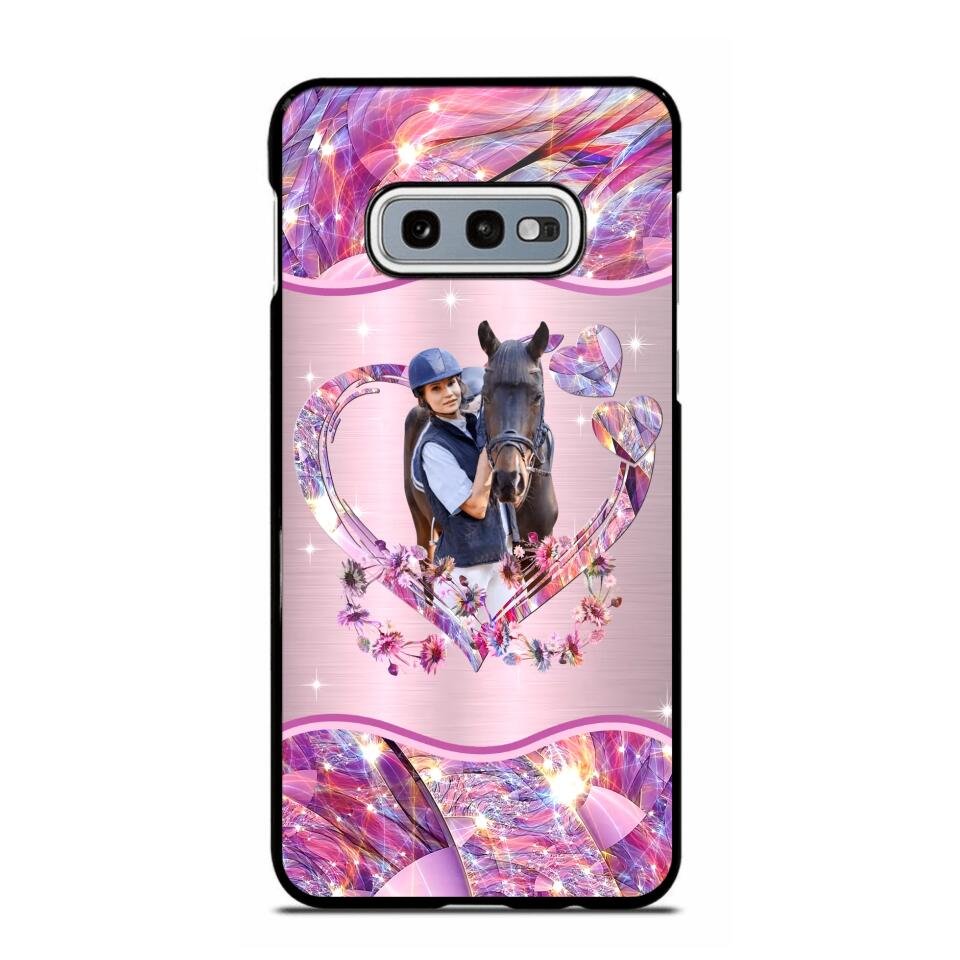 Personalized Horse Lover Sparkling Phone Case Printed 22AUG-HQ25