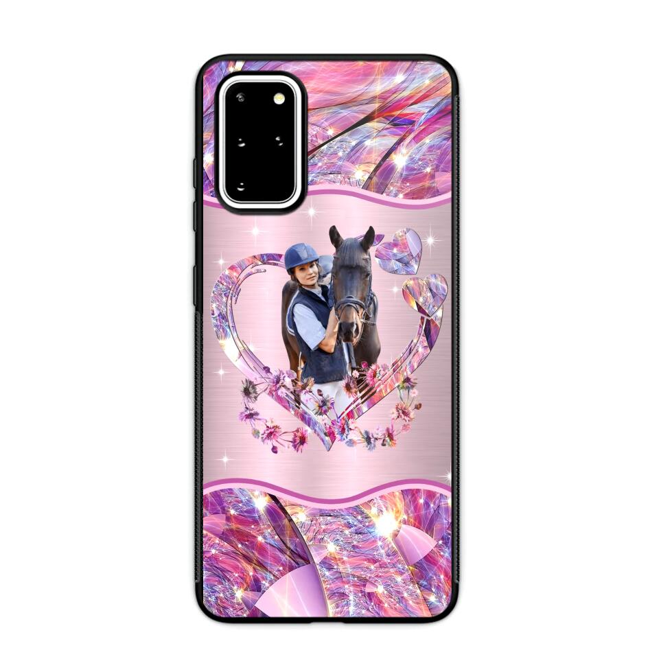 Personalized Horse Lover Sparkling Phone Case Printed 22AUG-HQ25