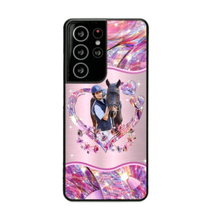 Personalized Horse Lover Sparkling Phone Case Printed 22AUG-HQ25