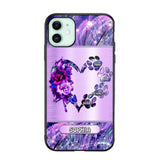 Personalized Heart Dog For Dogs Lover Sparkling Phone Case Printed NQDT2508