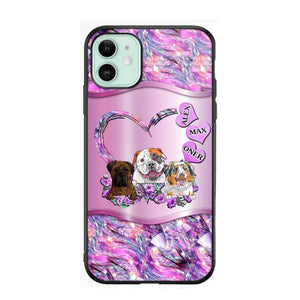 Personalized Dog Lover Sparkling Phone Case Printed 22AUG-MA25