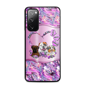 Personalized Dog Lover Sparkling Phone Case Printed 22AUG-MA25